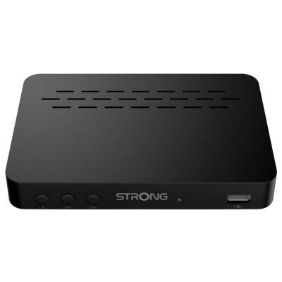 STRONG DVB-T/T2 set-top-box SRT 8208/ bez displeje/ Full HD/ H.265/HEVC/ EPG/ USB/ HDMI/ SCART/ černý