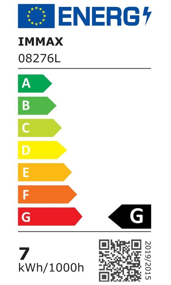 IMMAX GOAL designové nástěnné LED svítidlo, 2 vypínače, 7W, černo-zlaté