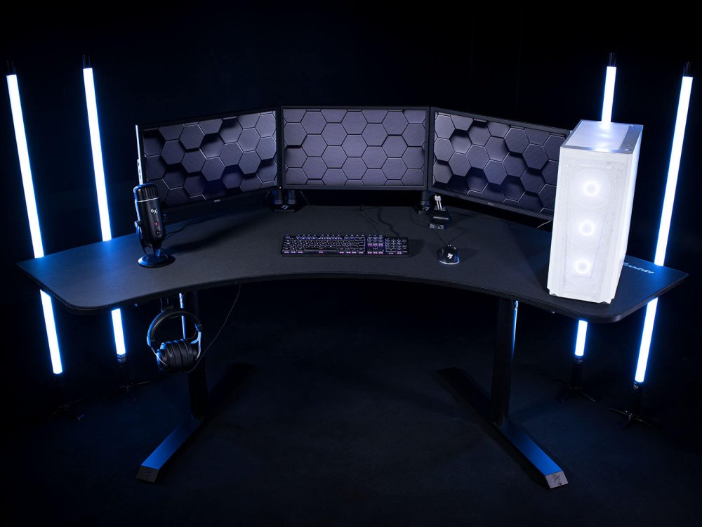 AROZZI ARENA Angelo DeskPad Pure Black/ ochranná podložka pro stůl Arena Angelo