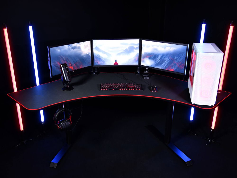 AROZZI ARENA Angelo DeskPad Black/ ochranná podložka pro stůl Arena Angelo