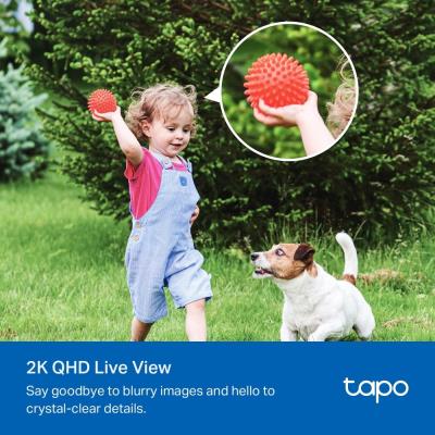 TP-Link Tapo C425 KIT Bateriová WiFi Kamera, venkovní, 4MPx, 2560 × 1440, audio, IR 15m, SD, IP66, solar panel 2.5W