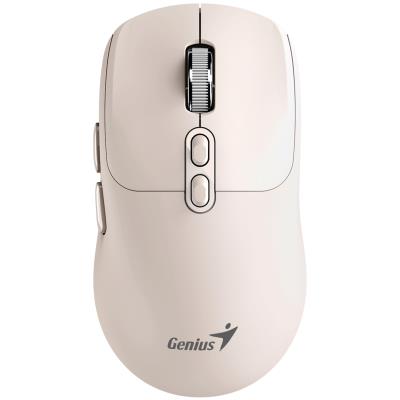 GENIUS NX-8080S BT Milk Tea/ duální Bluetooth + 2,4GHz/ 1600 dpi/ bezdrátová/ Copilot/ tichá/ 7tlačítková/ béžová