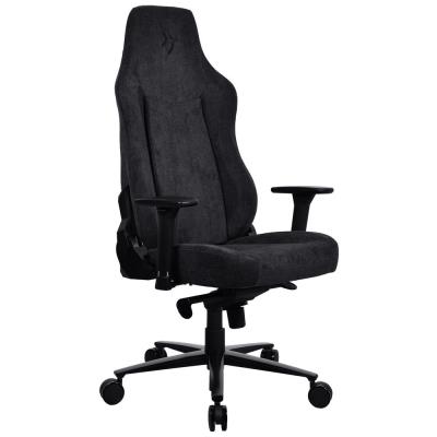 AROZZI herní židle VERNAZZA Soft Fabric Pure Black/ povrch Elastron/ černá