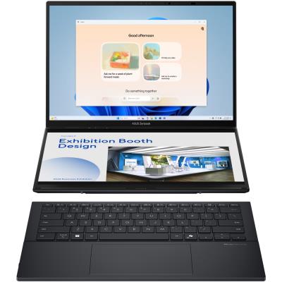ASUS Zenbook Duo/ Core Ultra 7 255H/ 32GB/ 1TB SSD/ Intel Arc/ 14"WQXGA+,120Hz,touch,OLED/ W11P/ šedý