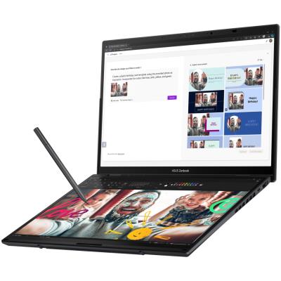 ASUS Zenbook Duo/ Core Ultra 9 285H/ 32GB/ 2 TB SSD/ Intel Arc/ 14"WQXGA+,120Hz,touch,OLED/ W11P/ šedý