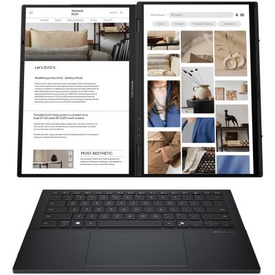 ASUS Zenbook Duo/ Core Ultra 7 255H/ 32GB/ 1TB SSD/ Intel Arc/ 14"WQXGA+,120Hz,touch/ W11H/ šedý