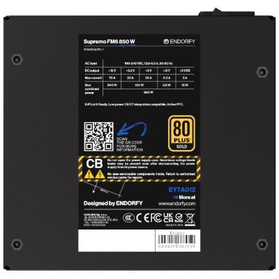 Endorfy zdroj Supremo FM6 Gold 850W / ATX3.1 / 120mm / modulární / 80 Plus Gold