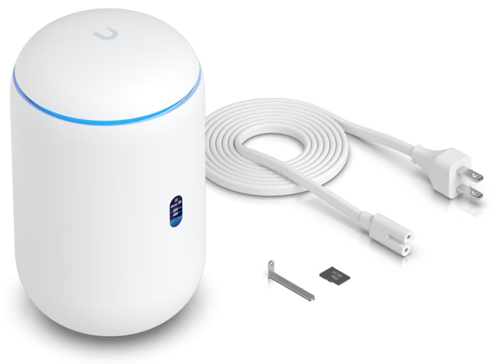 Ubiquiti UniFi Dream Router 7  - Router, 2,4/5/6GHz, Wi-Fi 7, Full UniFi OS, IDS/IPS, 4x 2.5GbE, 1x SFP+, 1x PoE(15W)