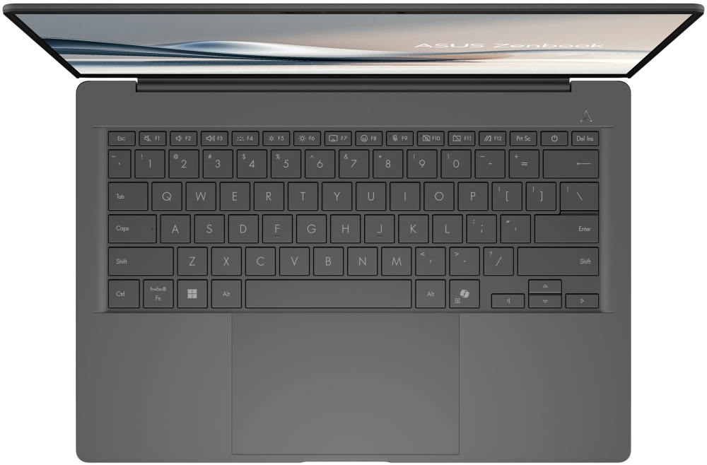ASUS Zenbook/ X1-26-100/ 16GB/ 512GB SSD/ Qualcomm Adreno/ 14"WUXGA,matný/ W11H/ šedý