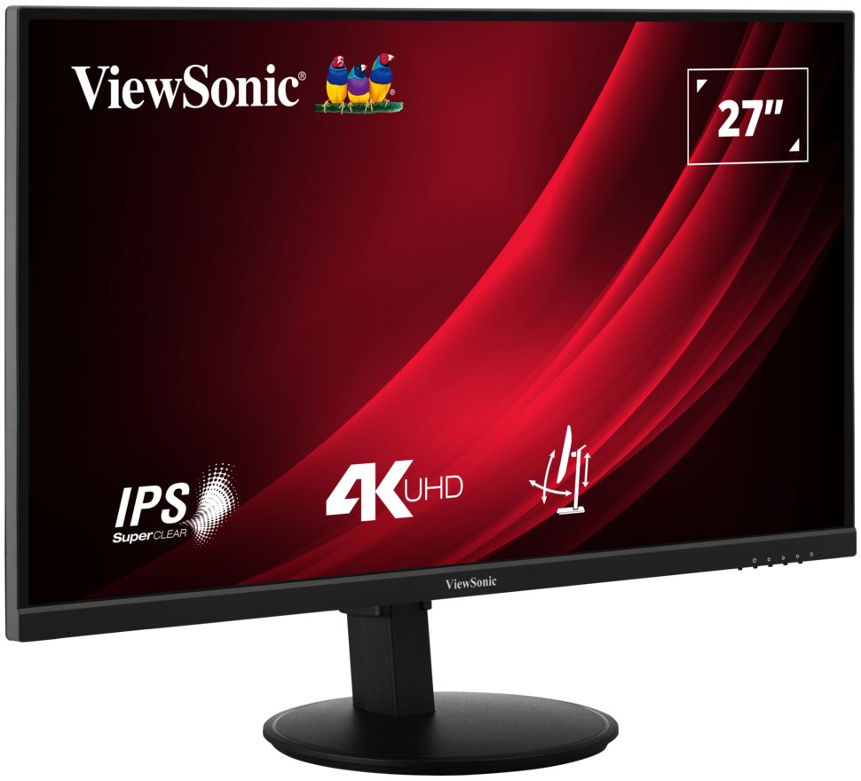 POŠKOZENÝ OBAL - ViewSonic VG2708-4K / 27"/ IPS/ 16:9/ 3840x2160/ 4ms/ 360cd/m2/ DP/ HDMI/ PIVOT /výškově nastavitelný