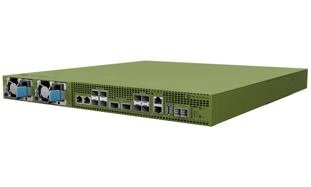 Mikrotik Data Server, 2x 100G QSFP28, 4x 25G SFP28, 4x SFP+, 2x 10GbE, 1x GbE, 2x M.2 SATA, 20x PCI-e, 2x USB, ROSv7, L6