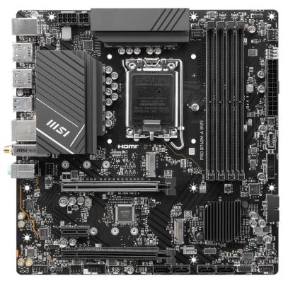 OPRAVENÉ - MSI PRO B760M-A WIFI / Intel B760 / LGA1700 / 4x DDR5 / 2x M.2 / 2x HDMI / 2x DP / WiFi / mATX 