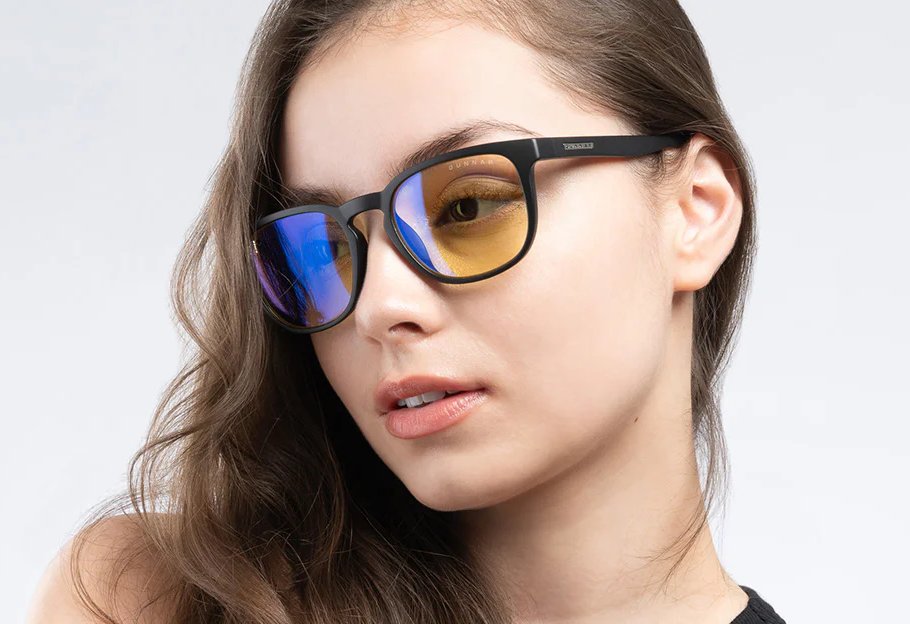GUNNAR kancelářske/herní brýle OAKLAND ONYX * jantarová skla * BLF 65 * NATURAL focus