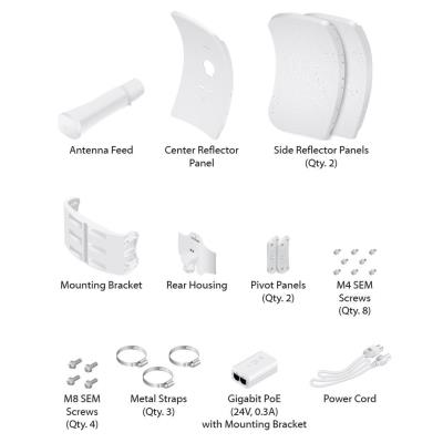 Ubiquiti LiteBeam 5AC Long Range 5pack - AP/client 5GHz, anténa 26dBi MIMO2x2, airMAX AC, 1x Gbit RJ45, PoE 24V,sada 5ks