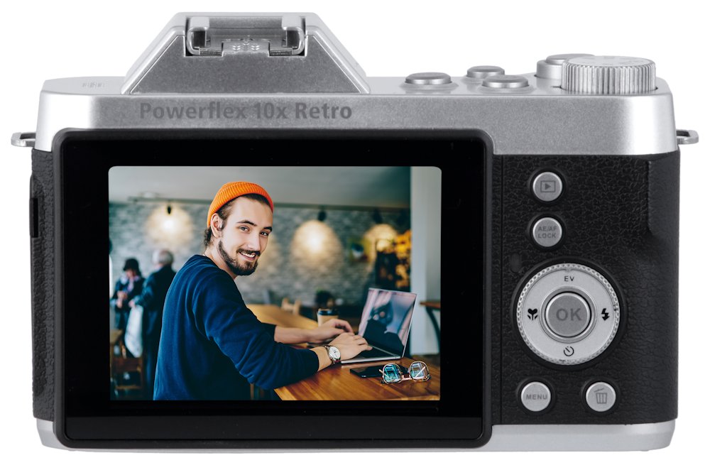 Rollei Powerflex 10x Retro/ 8 MPix/ 10x zoom/ 2,88" LCD/ 1440p video/ Černý