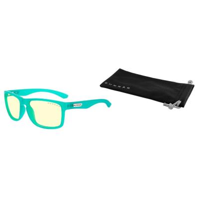 GUNNAR kancelářske/herní brýle INTERCEPT POP EMERALD GREEN * jantarová skla * BLF 65 * GUNNAR focus