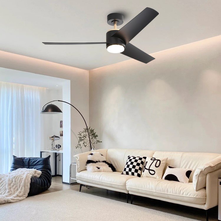IMMAX NEO LITE BEAUTY SMART LED stropní svítidlo s ventilátorem 18W, Wi-Fi, TUYA, růžové zlato-černé