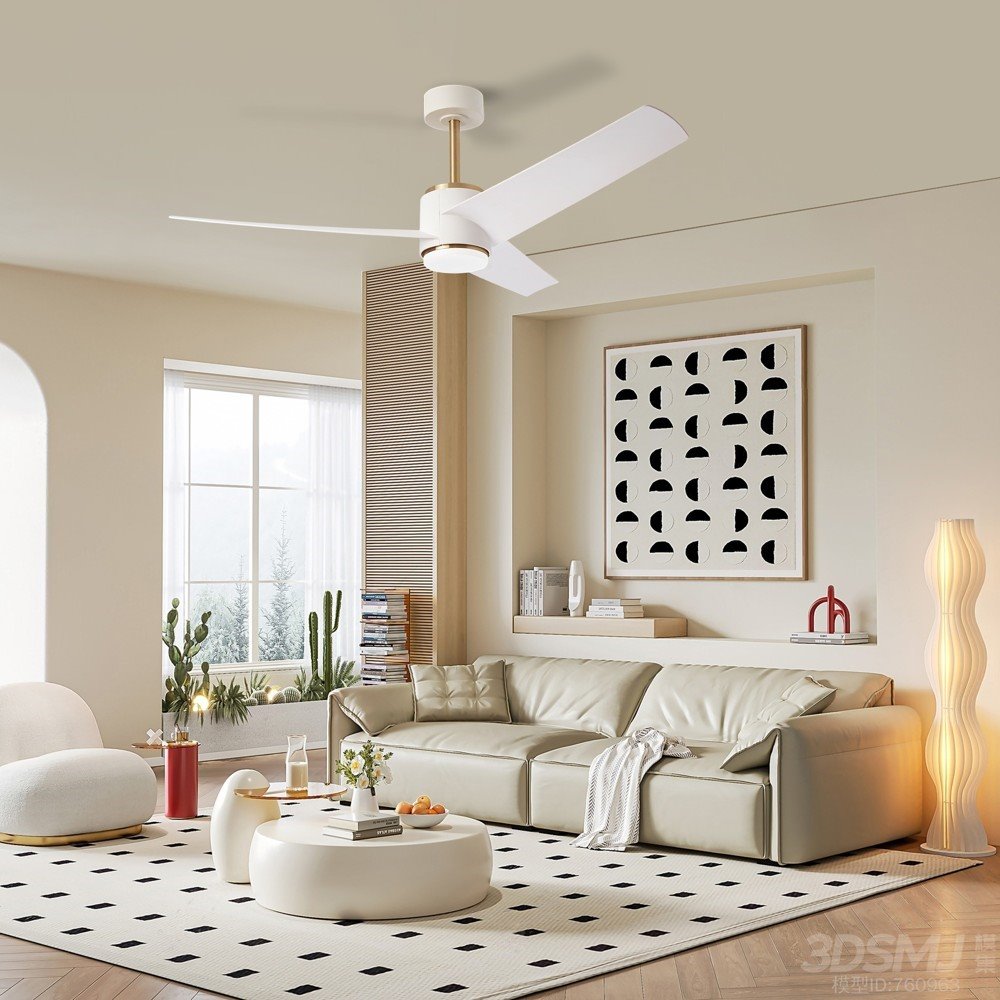 IMMAX NEO LITE BEAUTY SMART LED stropní svítidlo s ventilátorem 18W, Wi-Fi, TUYA, růžové zlato-bílé