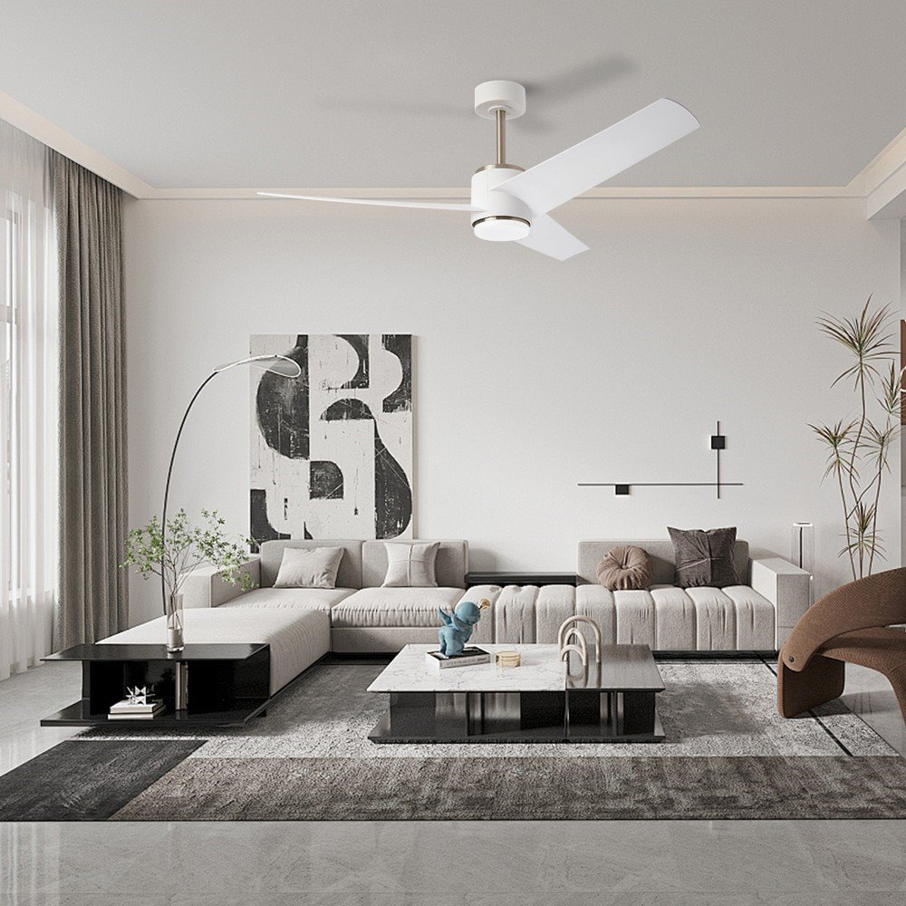 IMMAX NEO LITE BEAUTY SMART LED stropní svítidlo s ventilátorem 18W, Wi-Fi, TUYA, bílo-stříbrné