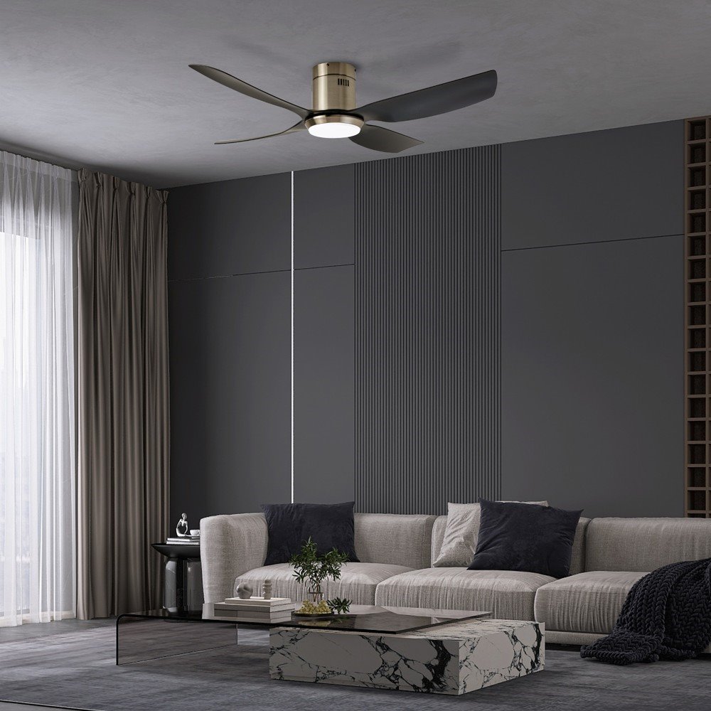 IMMAX NEO LITE PURE SMART LED stropní svítidlo s ventilátorem 24W, Wi-Fi, TUYA, černo-stříbrné
