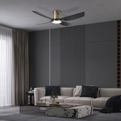 IMMAX NEO LITE PURE SMART LED stropní svítidlo s ventilátorem 24W, Wi-Fi, TUYA, černo-stříbrné
