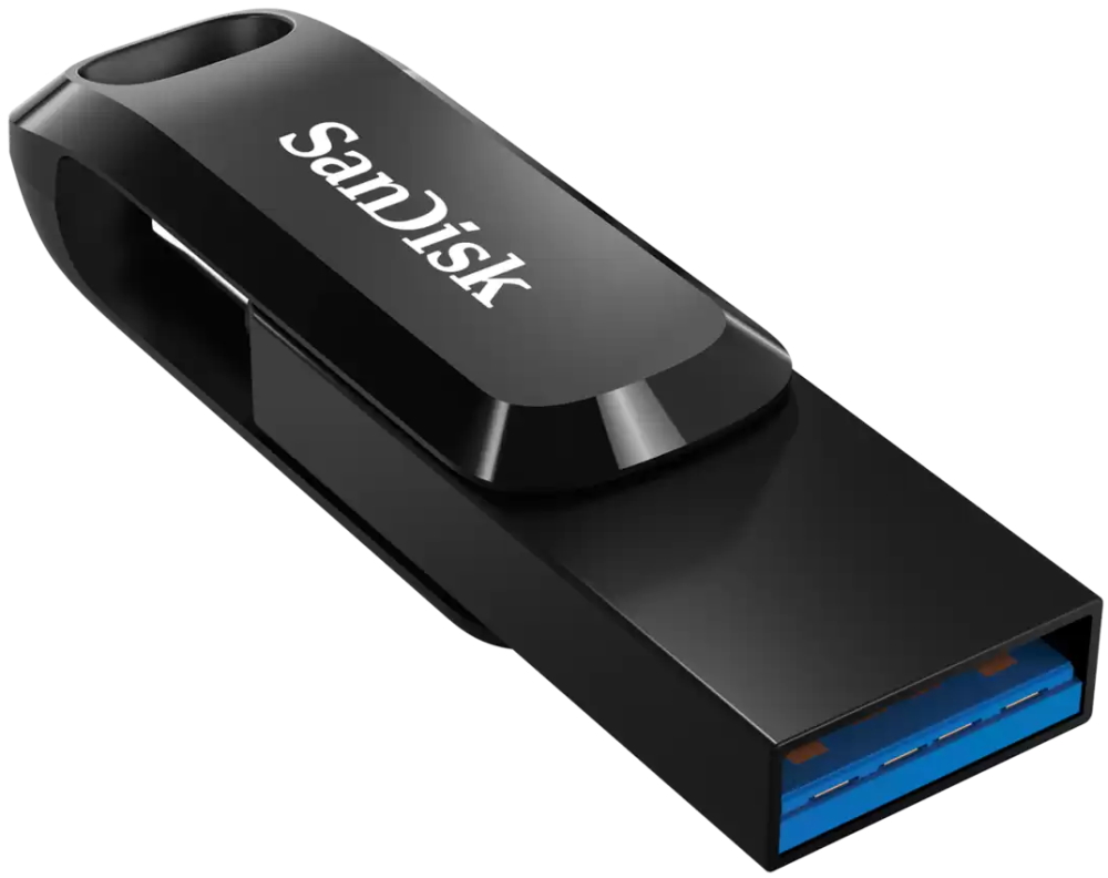 SanDisk Ultra Dual Drive Go 512GB / USB Type-C + USB Type-A / USB 3.2 Gen 1 / černá