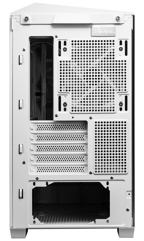 POUŽITÉ - MSI skříň MAG PANO M100R PZ White/ bez zdroje/ levé a přední sklo/ 4x 120 mm A-RGB fan/ 1x USB-C/ 1x USB3.2/ ...