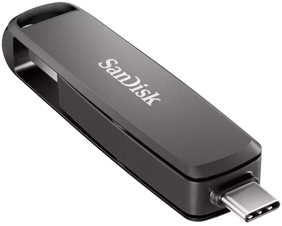 SanDisk Extreme PRO Dual Drive 512GB / USB Type-C + USB Type-A / USB 3.2 Gen 1 / kov / černá