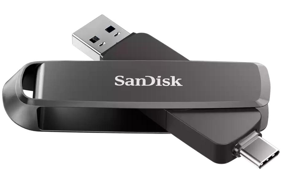 SanDisk Extreme PRO Dual Drive 1TB / USB Type-C + USB Type-A / USB 3.2 Gen 1 / kov / černá