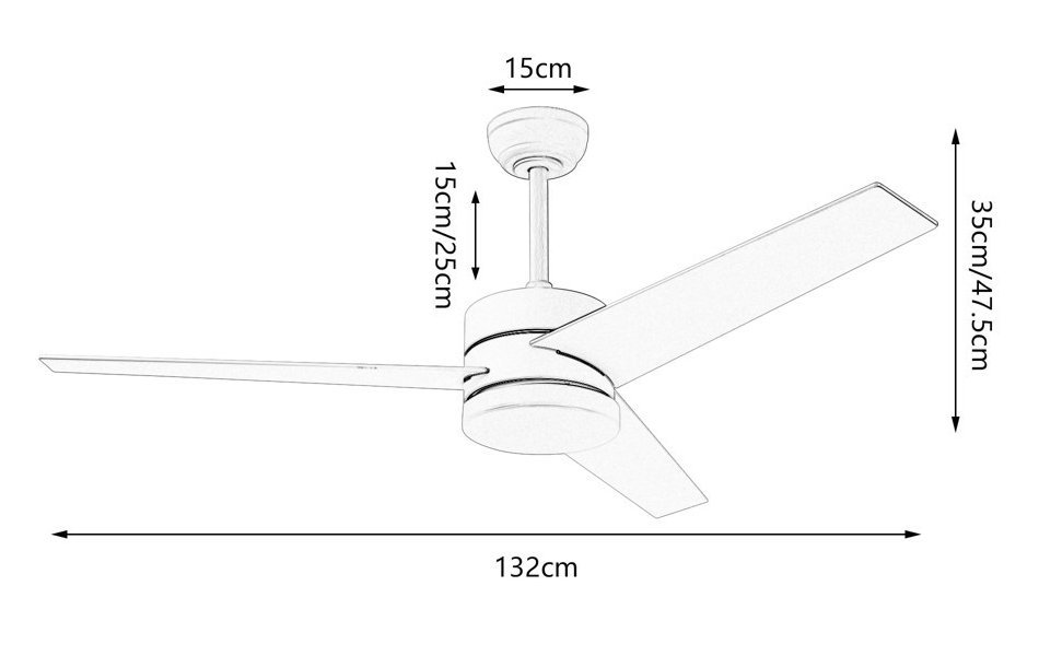 IMMAX NEO LITE VARIABLE SMART LED stropní svítidlo s ventilátorem 24W, Wi-Fi, TUYA, bílé