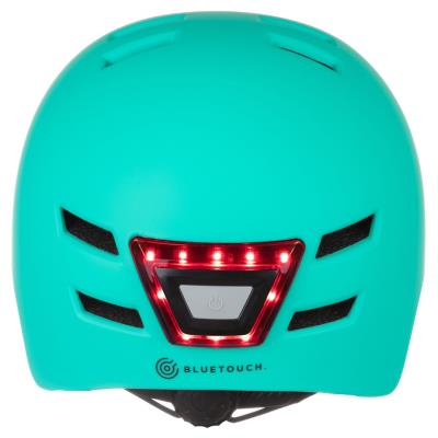 BLUETOUCH bezpečnostní helma s LED/ velikost S/ modrá