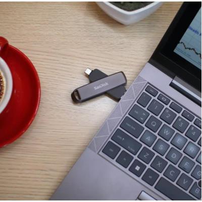 SanDisk Extreme PRO Dual Drive 1TB / USB Type-C + USB Type-A / USB 3.2 Gen 1 / kov / černá