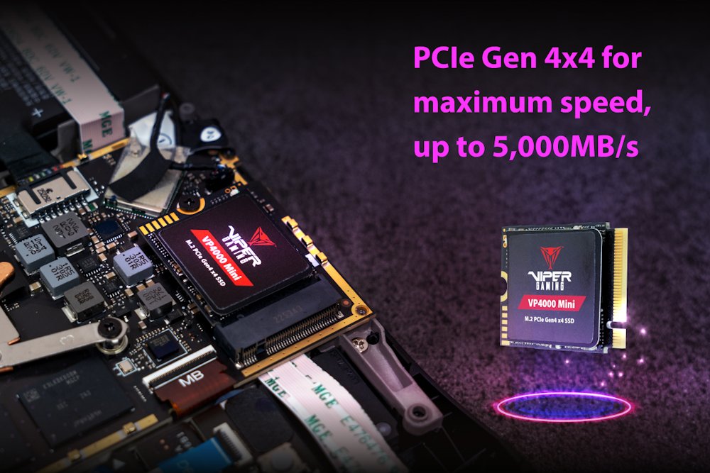 PATRIOT VIPER VP4000 Mini 2TB SSD / Interní / M.2 PCIe Gen4 x4 NVMe / 2230 /