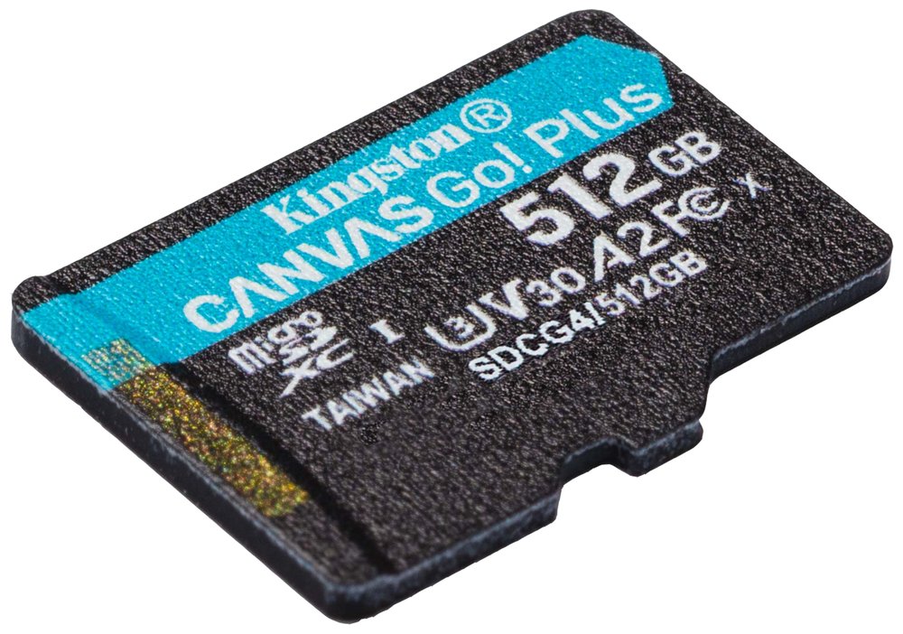 KINGSTON Canvas Go Plus Gen4 512GB microSDXC / C10 / UHS-I U3 V30 / up to  200MB/s / bez adaptéru