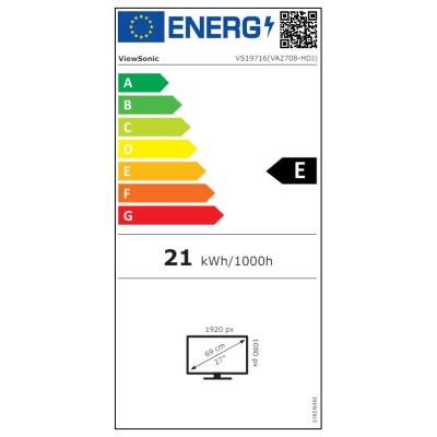 POŠKOZENÝ OBAL - ViewSonic VA2708-HDJ / 27"/ IPS/ 16:9/ 1920x1080/ 5 ms/ 100Hz/ 250cd/m2/ HDMI / VGA / výšk. nast.