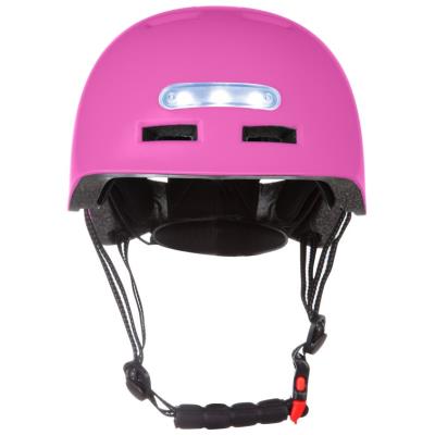 BLUETOUCH bezpečnostní helma s LED/ velikost L/ růžová