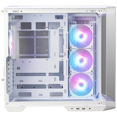 POŠKOZENÝ OBAL - MSI skříň MAG PANO 100R PZ White/ bez zdroje/ levé a přední sklo/ 4x 120 mm A-RGB fan/ 1x USB-C/ 1x USB3.2/ b...