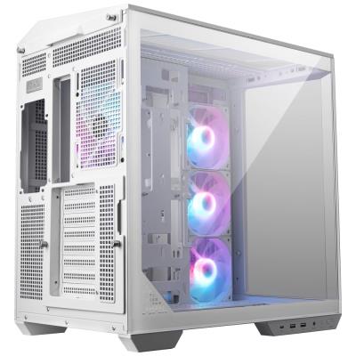 POŠKOZENÝ OBAL - MSI skříň MAG PANO 100R PZ White/ bez zdroje/ levé a přední sklo/ 4x 120 mm A-RGB fan/ 1x USB-C/ 1x USB3.2/ b...