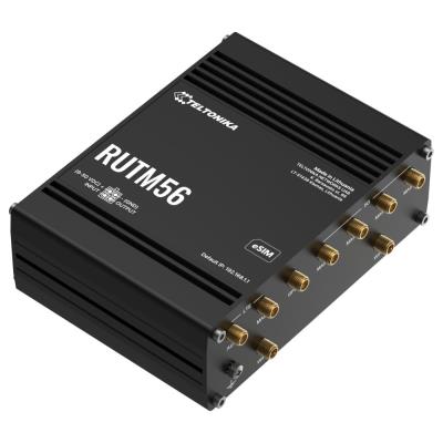 Teltonika RUTM56 průmyslový router, dual modem, 5G, 4G, 5x Gbit RJ45, WiFi 5