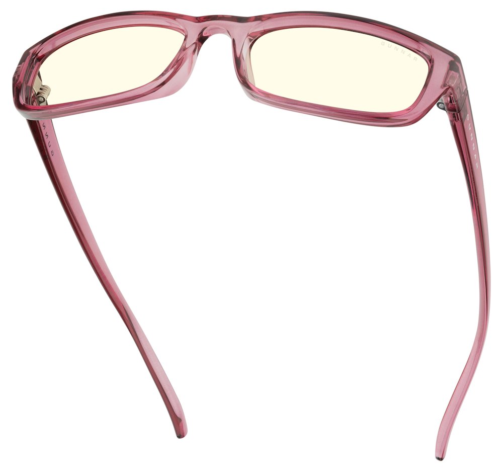 GUNNAR kancelářske/herní brýle  ELIN PLUM CRYSTAL čirá skla BLF 35 GUNNAR focus