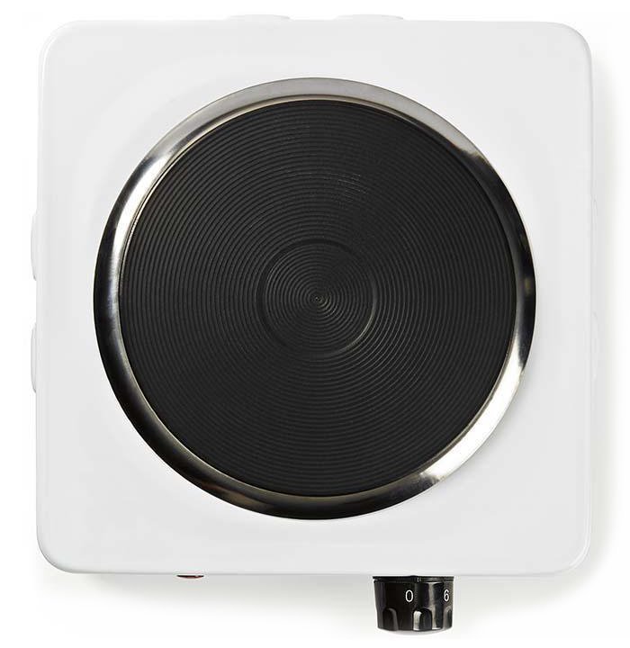 POŠKOZENÝ OBAL - NEDIS elektrický vařič/ 1 plotýnka/ výkon 1500 W/ ochrana proti přehřátí/ bílý