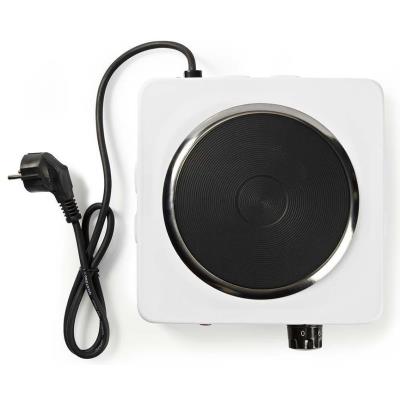 POŠKOZENÝ OBAL - NEDIS elektrický vařič/ 1 plotýnka/ výkon 1500 W/ ochrana proti přehřátí/ bílý