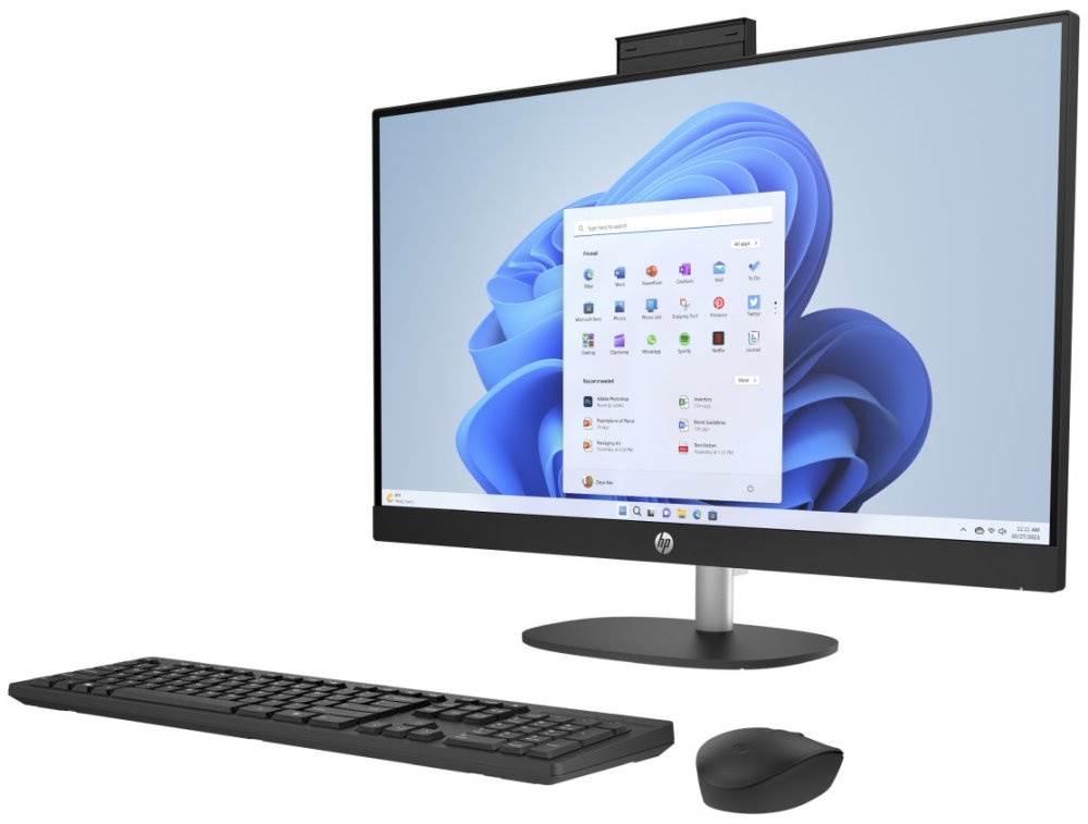 HP 27-cr2006nc/ AiO/ Ultra 5-225U/ 32GB DDR5/ 1TB SSD/ Intel® Graphics/ 27" FHD,matný/ W11H/ kbd+myš/ černý