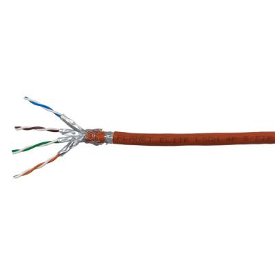 PLANET kabel SFTP, drát, Cat 6A, 4p, 500MHz, B2cas1d1a1 LS0H, stíněný každý pár,Planet Elite, oranžový, Dca, balení 500m