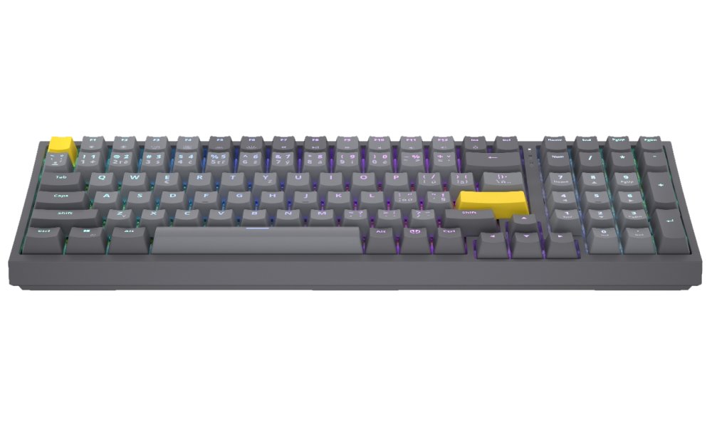 Endorfy mechanická klávesnice Celeris 1800 CZ / BT / USB / bezdrát / MacOS kompatibilní / sidetune / CZ/SK layout