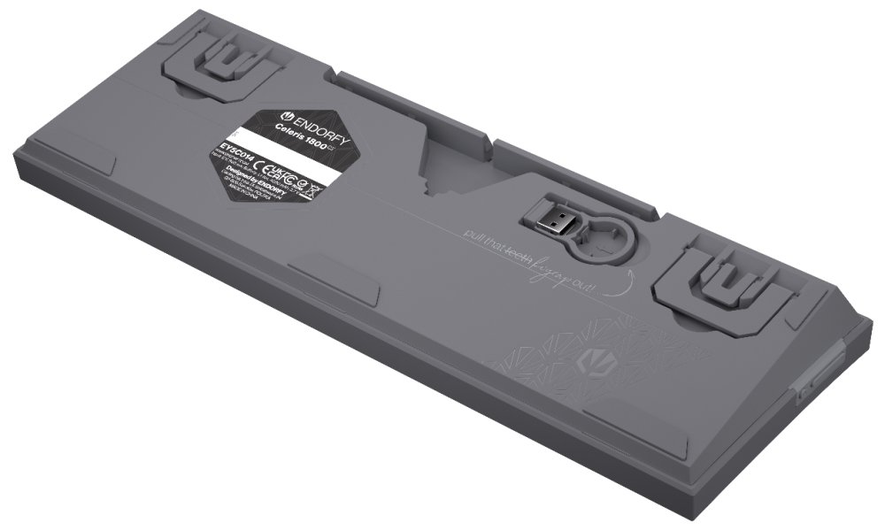 Endorfy mechanická klávesnice Celeris 1800 CZ / BT / USB / bezdrát / MacOS kompatibilní / sidetune / CZ/SK layout