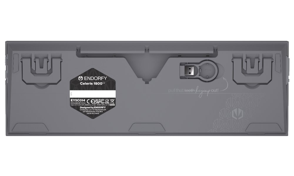 Endorfy mechanická klávesnice Celeris 1800 CZ / BT / USB / bezdrát / MacOS kompatibilní / sidetune / CZ/SK layout