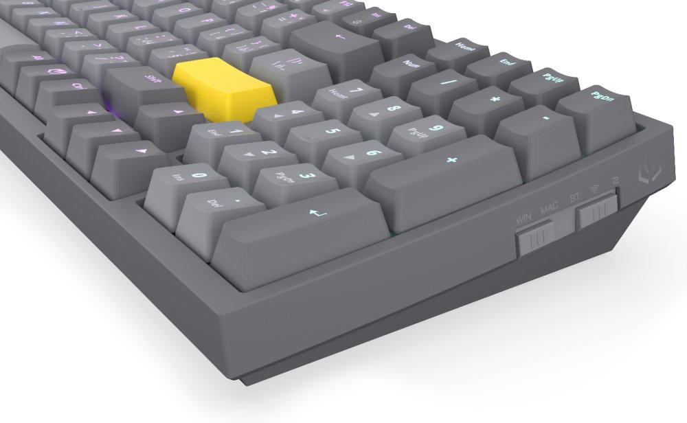 Endorfy mechanická klávesnice Celeris 1800 / BT / USB / bezdrát / MacOS kompatibilní / sidetune / US layout