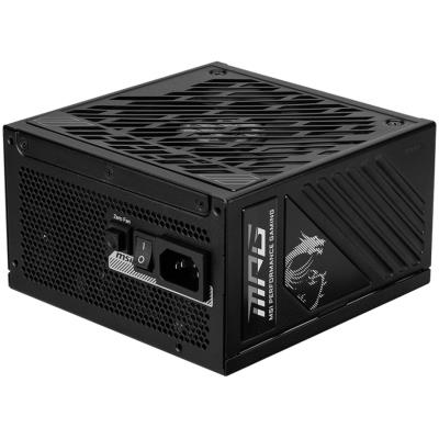 MSI zdroj MPG A850GS PCIE5/ 850W/ ATX3.1/ akt. PFC/ 10 let celk. záruka/ 135mm fan/ modulární kabeláž/ 80PLUS Gold