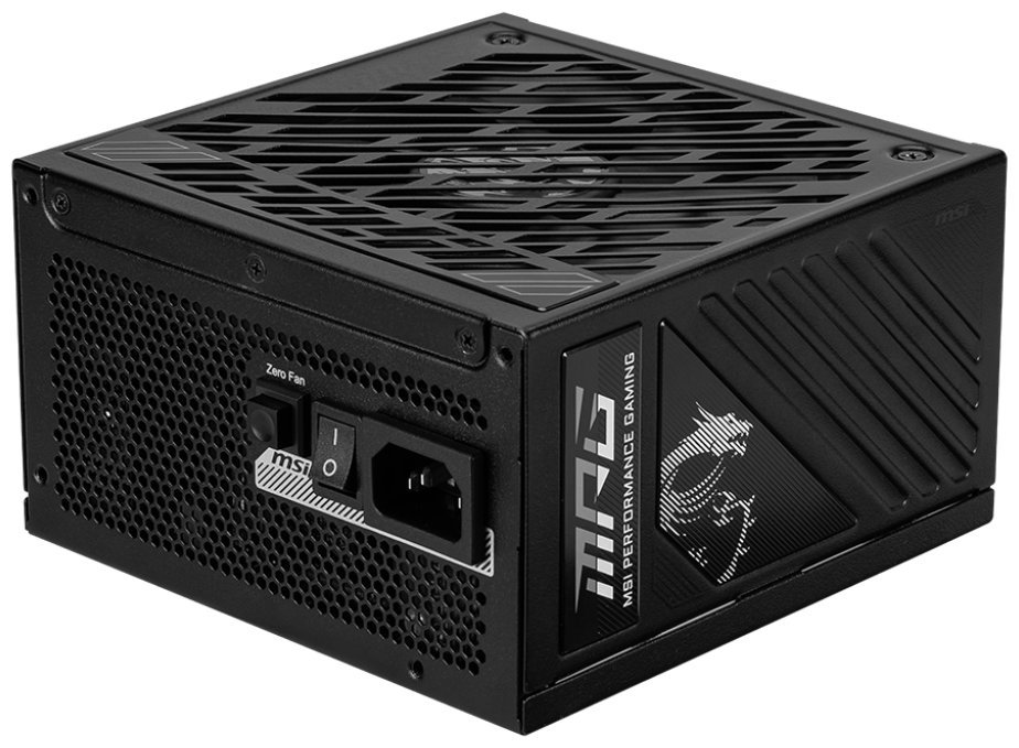 MSI zdroj MPG A1250GS PCIE5/ 1250W/ ATX3.1/ akt. PFC/ 10 let celk. záruka/ 135mm fan/ modulární kabeláž/ 80PLUS Gold